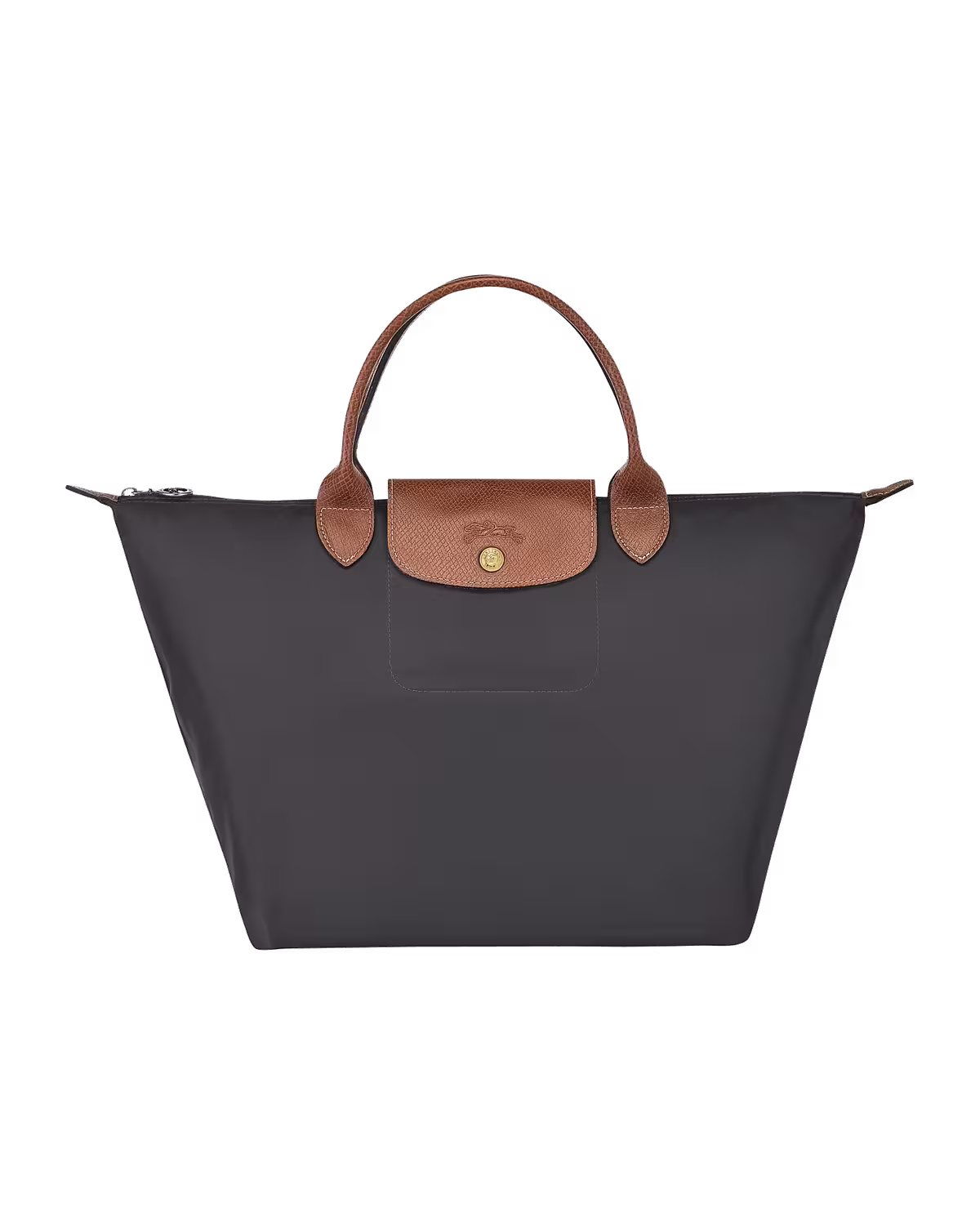Longchamp Medium Top Handle Tote Bag in Gunmetal