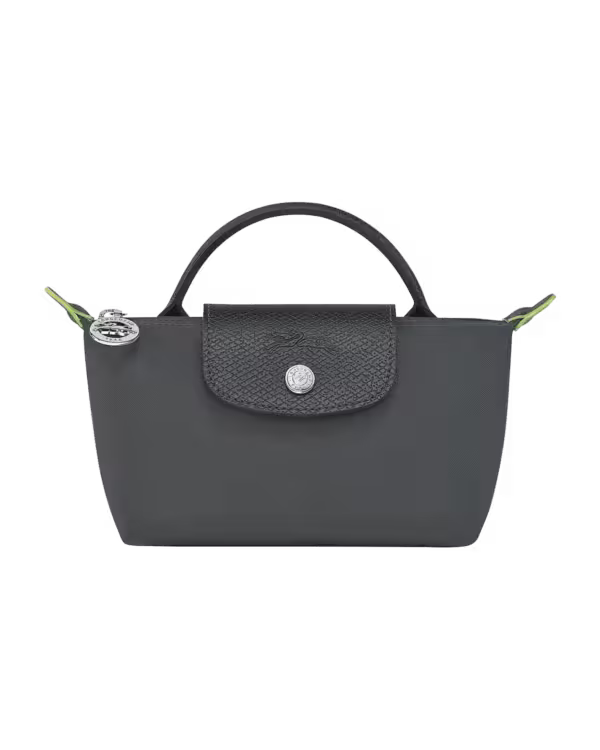 Longchamp Le Pliage Green Pouch in Graphite
