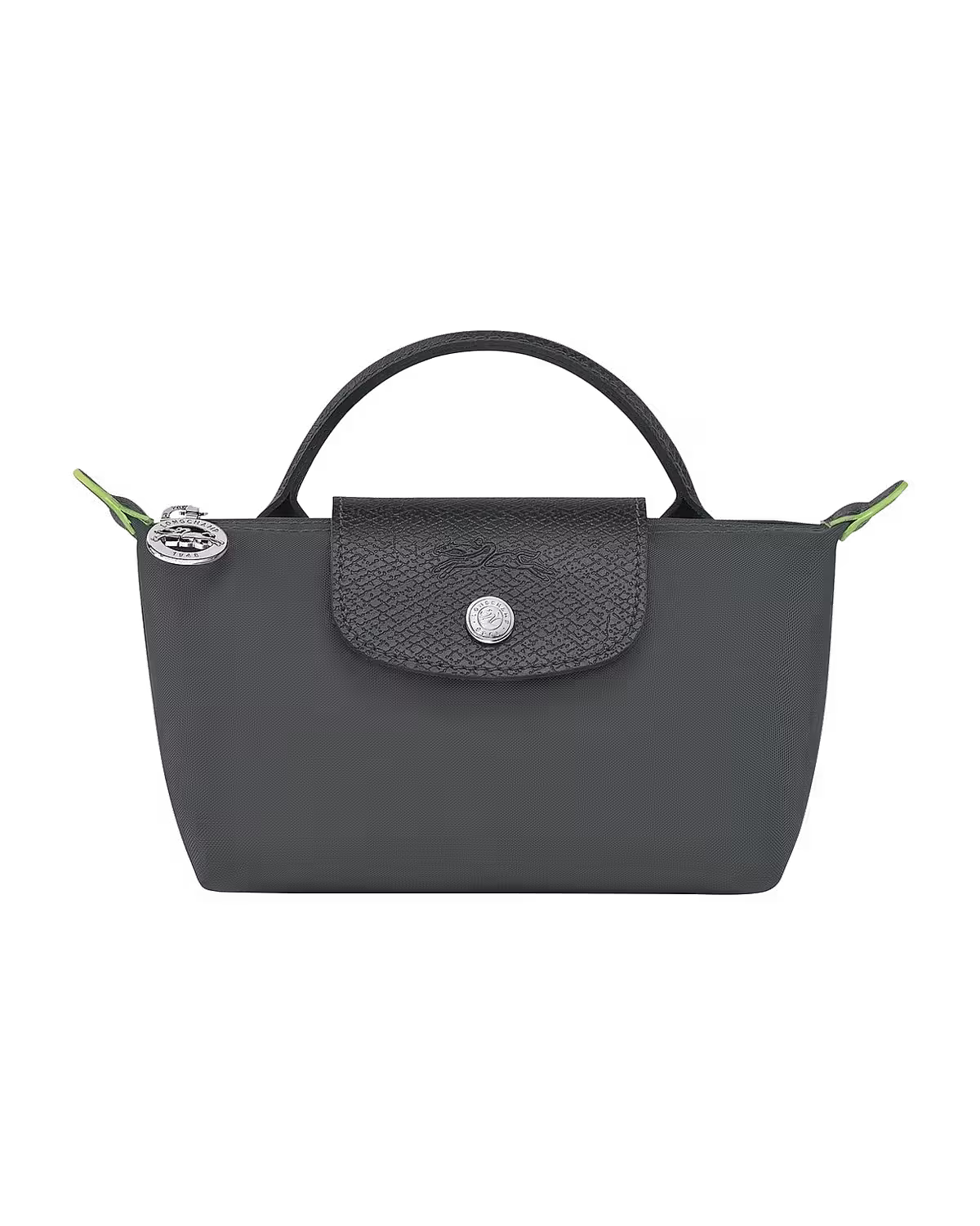 Longchamp Le Pliage Green Pouch in Graphite