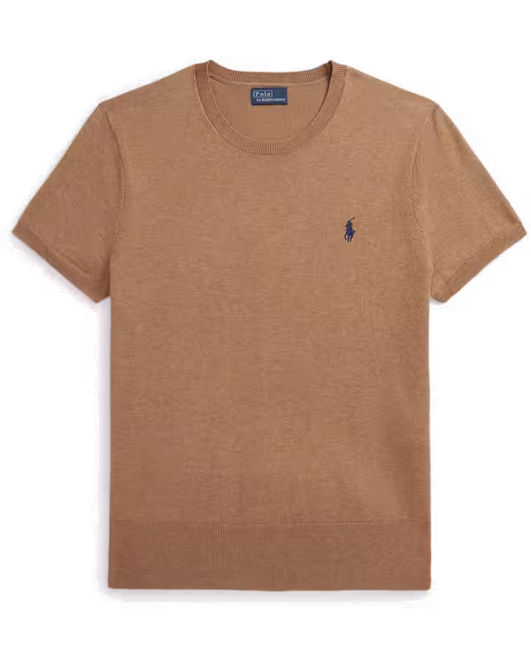 Short-Sleeve Crewneck Sweater