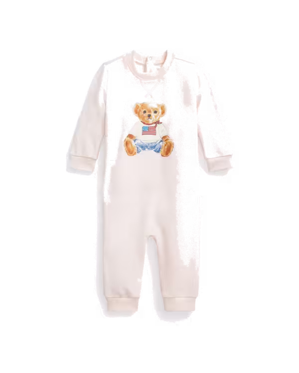 Kids Polo Bear Fleece Coverall (Nb-9 Months)