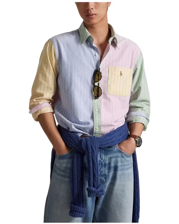 Custom Fit Striped Oxford Fun Shirt