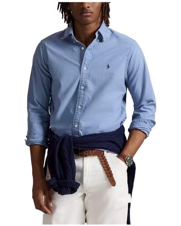 Slim Fit Garment-Dyed Oxford Shirt