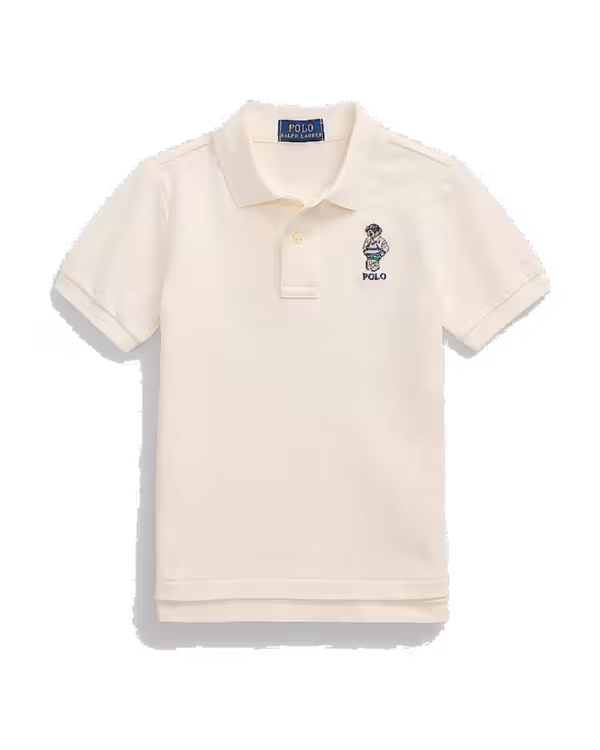 Polo Bear Cotton Mesh Polo Shirt (2-7 Years)