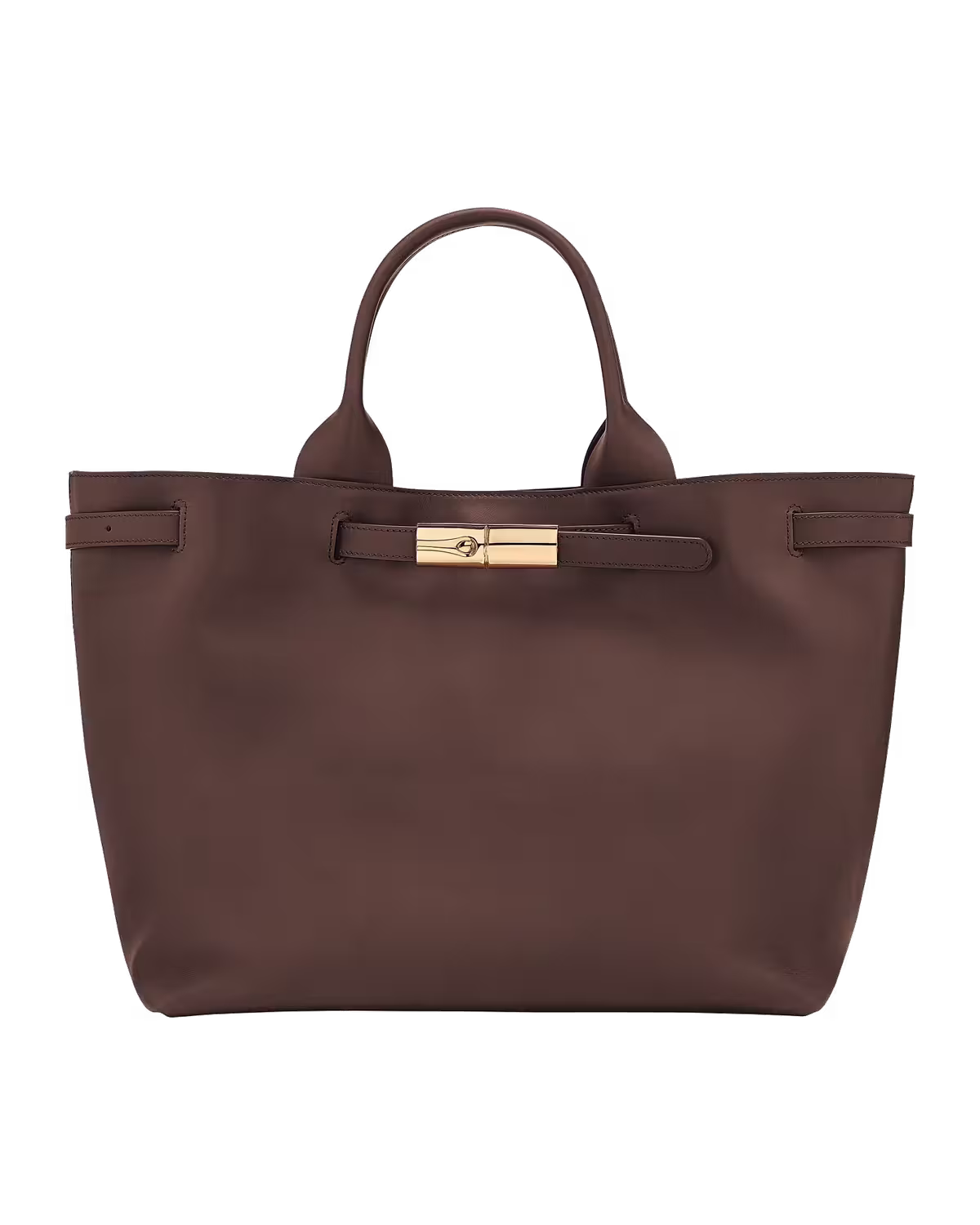 Longchamp Le Roseau Smart Top Handle Bag in Mocha