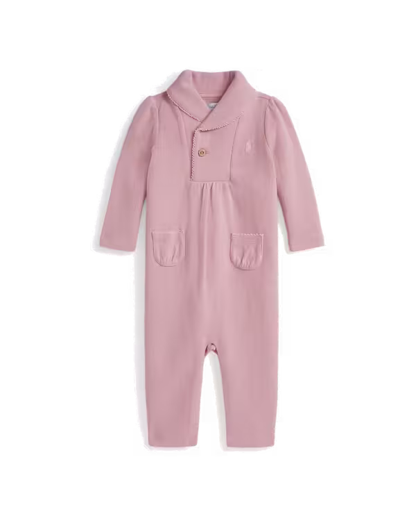 Estate Rib Shawl Collar Coverall (3-12 Months)