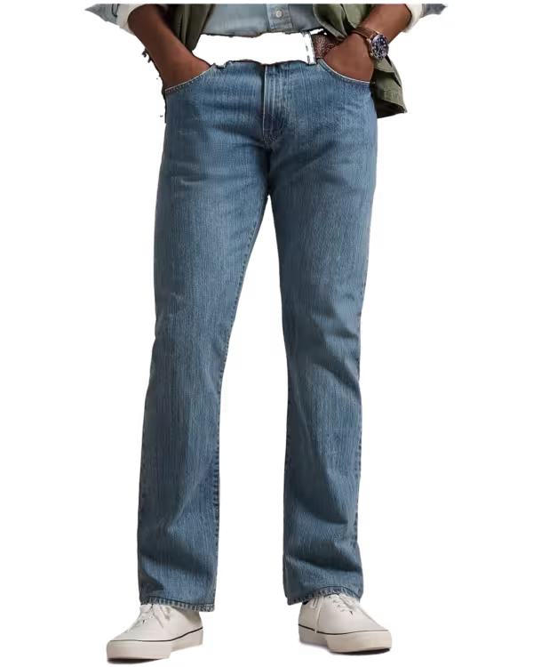Hampton Relaxed Straight Mid Indigo Denim Jeans