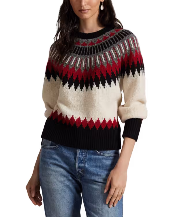 Fair Isle Wool-Cashmere Sweater