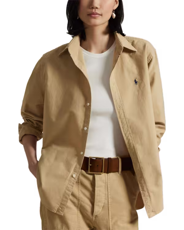 Aboutsize Fit Cotton Oxford Shirt