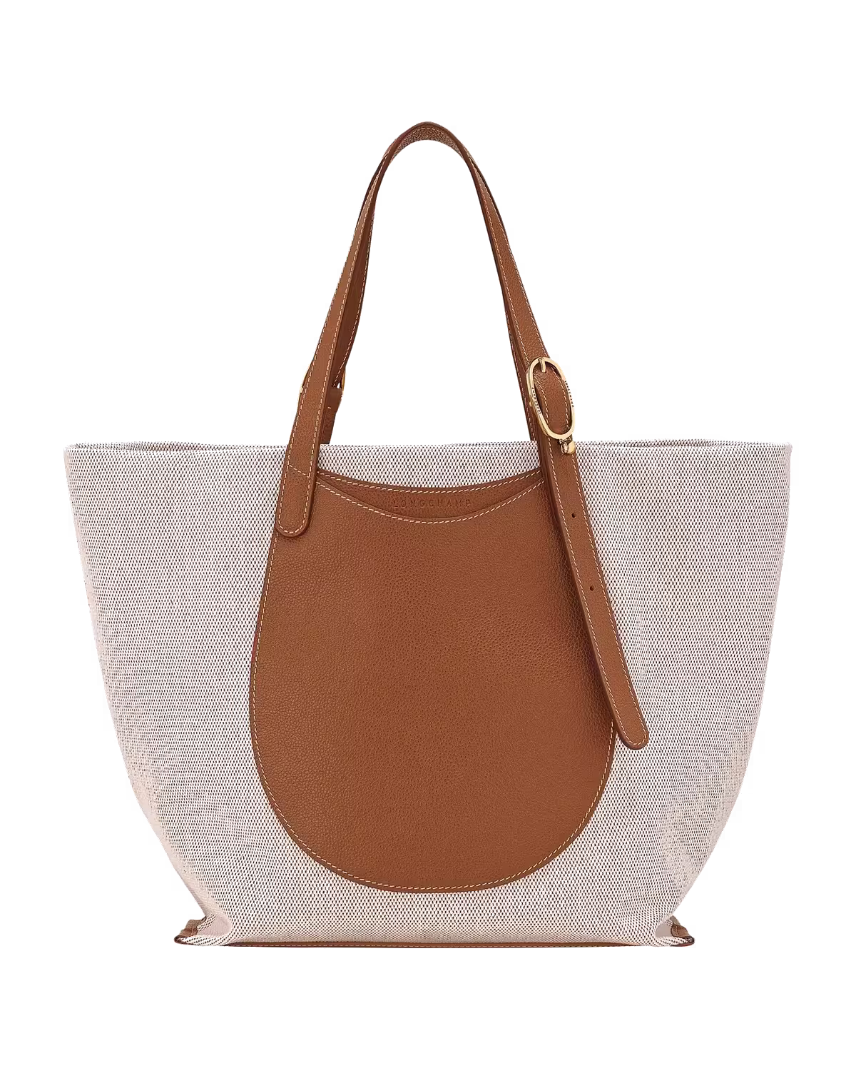 Longchamp Le Foulonné Toile Shoulder bag in Caramel