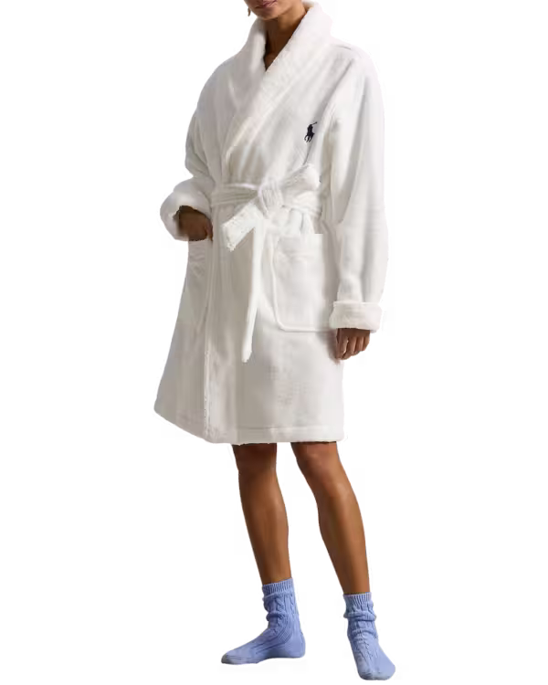 Short Printed Back Robe - Bear