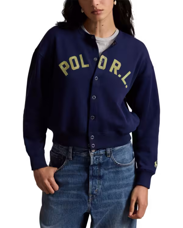 Logo Fleece Cardigan