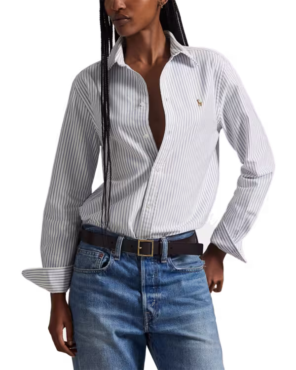 Classic Fit Striped Oxford Shirt