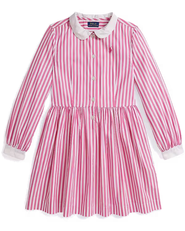 Striped Cotton Poplin Shirtdress (7-16 Years)