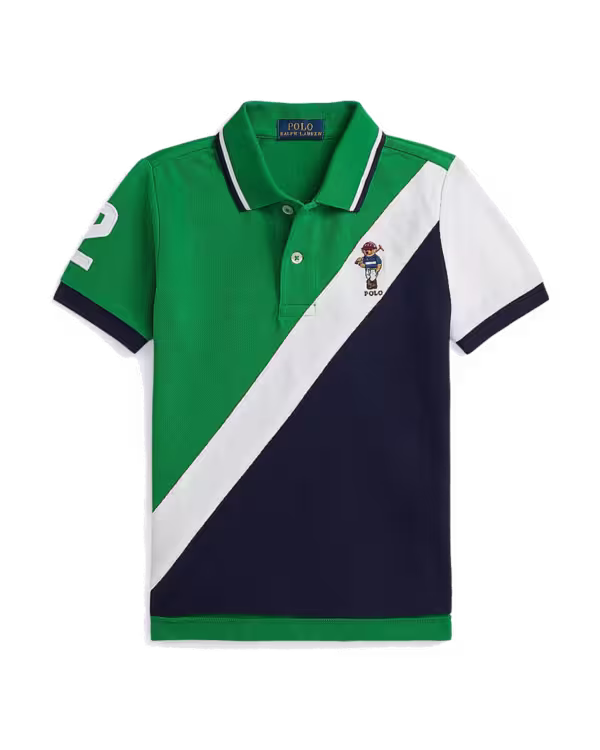 Polo Bear Cotton Mesh Polo Shirt (2-7 Years)