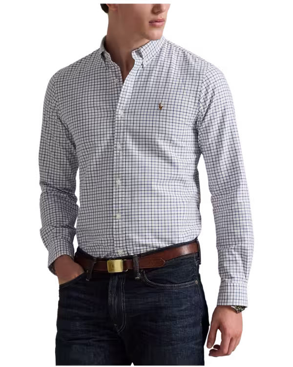 Slim Fit Tattersall Oxford Shirt