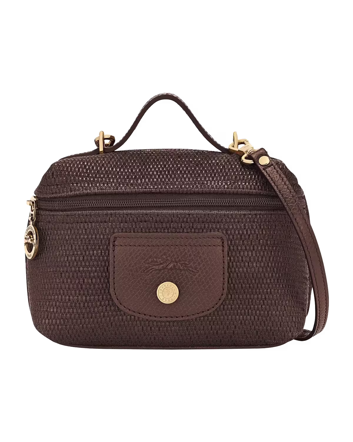 Longchamp Le Panier Pliage Cross Body XS in Mocha