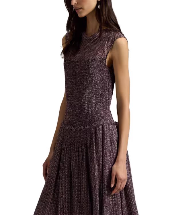 Crinkle Printed Dress