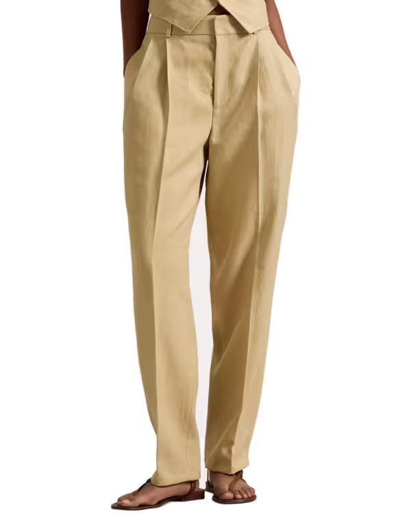 Hemp Pleated Tapered Pant