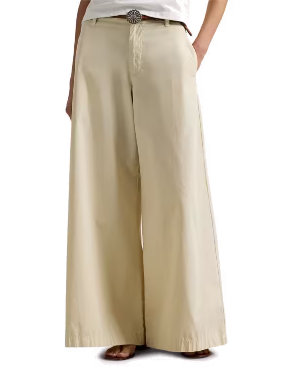 Cotton Relaxed Wide-Leg Pant