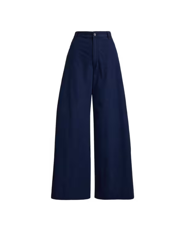 Cotton Relaxed Wide-Leg Pant
