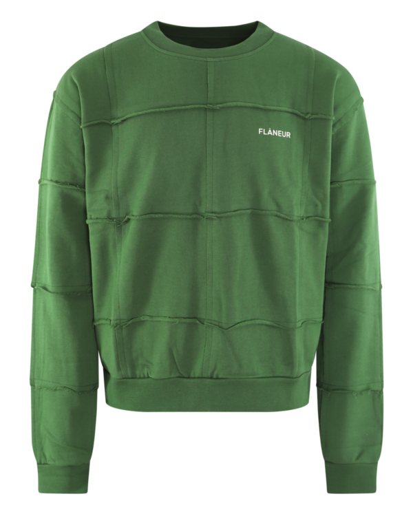 Men’s Cut & Sew Sweater Green