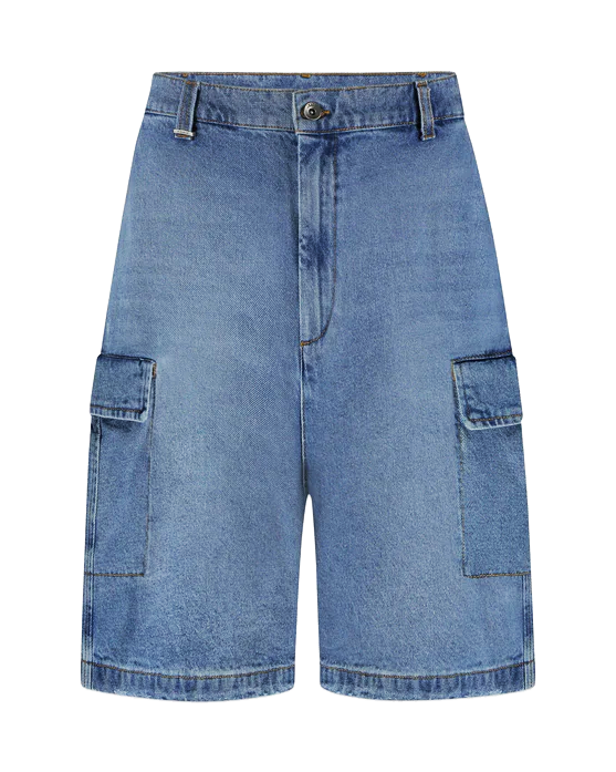 Men’s Cargo Shorts Jeans Blue