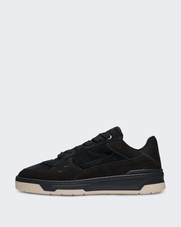 Men’s Cruiser suède sneaker in zwart