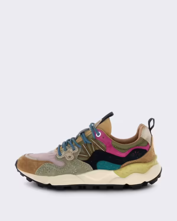 Women’s Womensneaker with natural suede details Brown