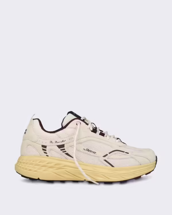 Sneaker met wit-rode color accents