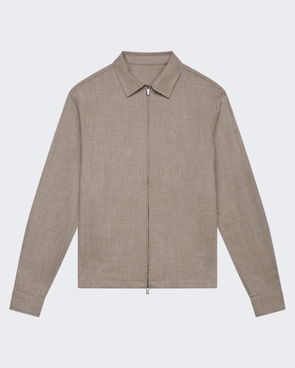 Men’s Flannel Stretch Aboutshirt Beige