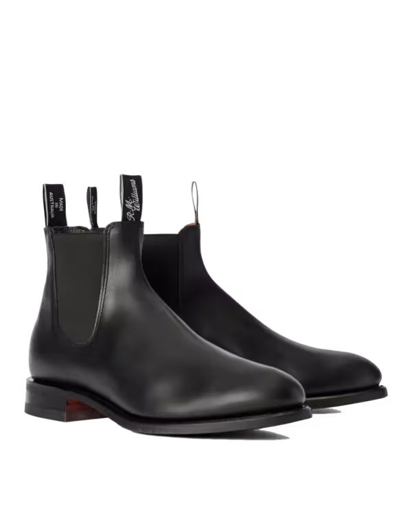 Turnout Boot — Black Yearling Leather