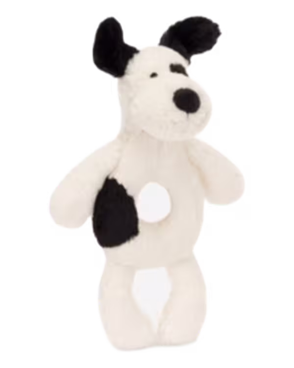 Jellycat Bashful Puppy faux-fur rattle 18cm - image 2