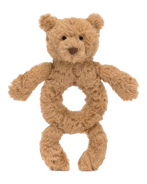 Jellycat Bartholomew Bear faux-fur rattle 18cm - image 2
