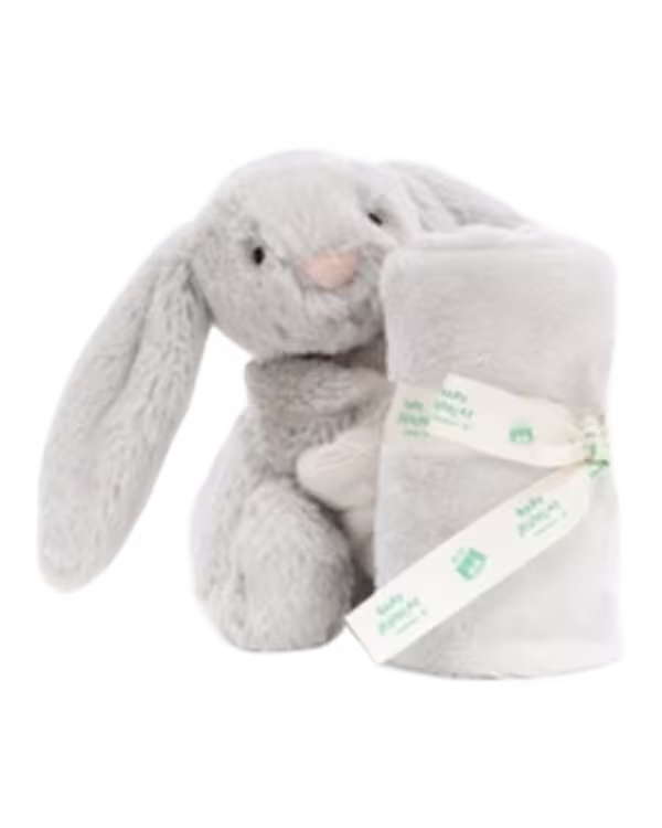 Jellycat Bashful Bunny faux-fur soother 34cm - image 1