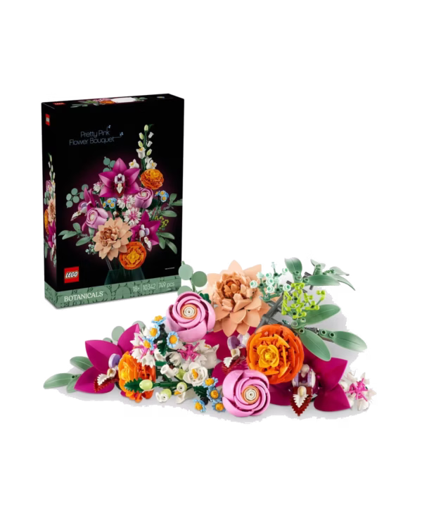LEGO® Botanicals Pretty Pink Flower Bouquet Decor Set 10342 - 1