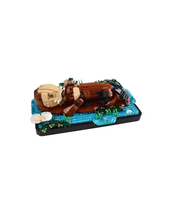 LEGO Ideas 21366 Floating Sea Otters Set for Adults studio view 2