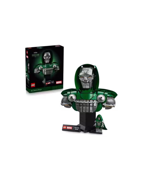 LEGO Marvel 76345 Doctor Doom Bust Set for Adults studio view 1
