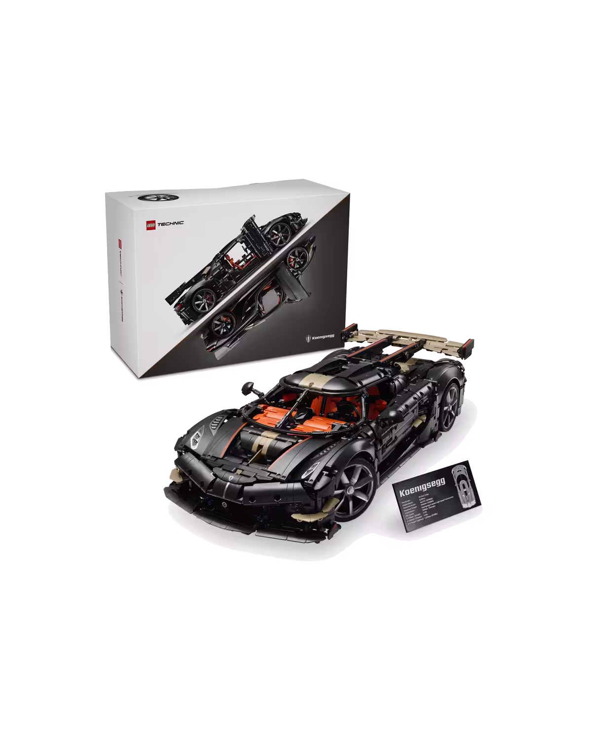 LEGO Technic 42232 Koenigsegg Sadair's Spear Megacar Set for Adults studio view 1