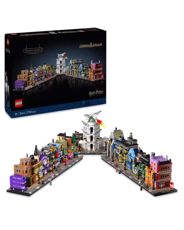LEGO Harry Potter 76444 Diagon Alley Wizarding Shops Set for Adults