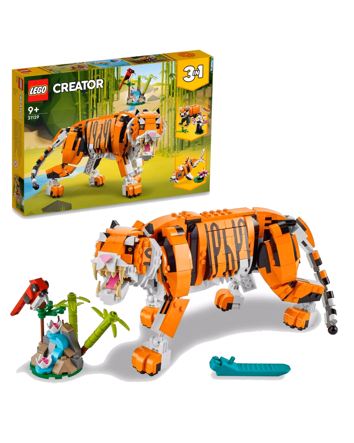 LEGO® Creator 3 In 1 Majestic Tiger Animal Building Toy 31129 - 1