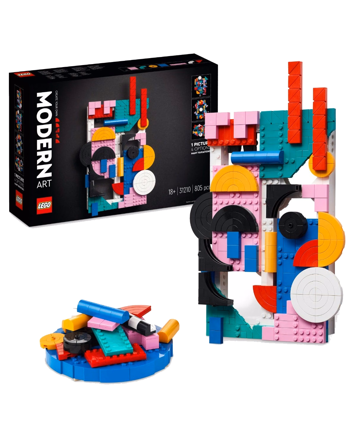 LEGO® 31210 Art Modern Art Colourful Abstract Wall Canvas Set - 1