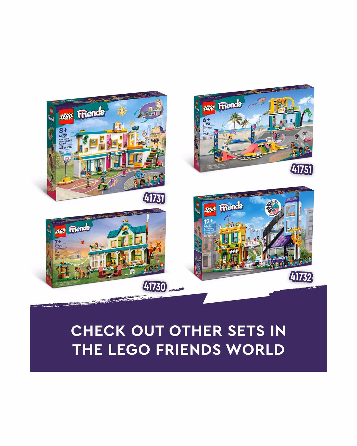 LEGO® 41732 Friends Downtown Flower And Design Stores Set - 8