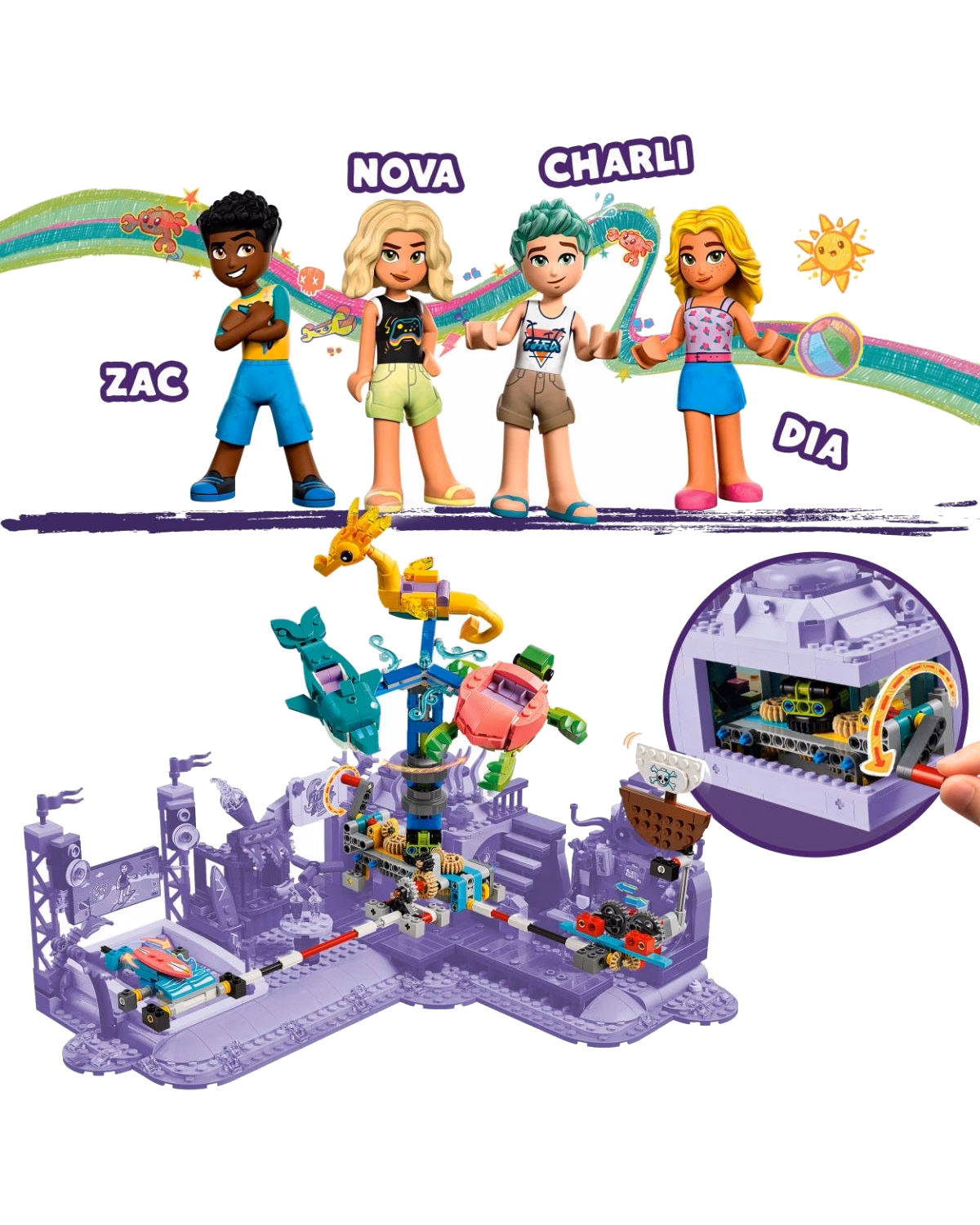 LEGO® 41737 Friends Beach Amusement Park Set for Ages 12+ - 7
