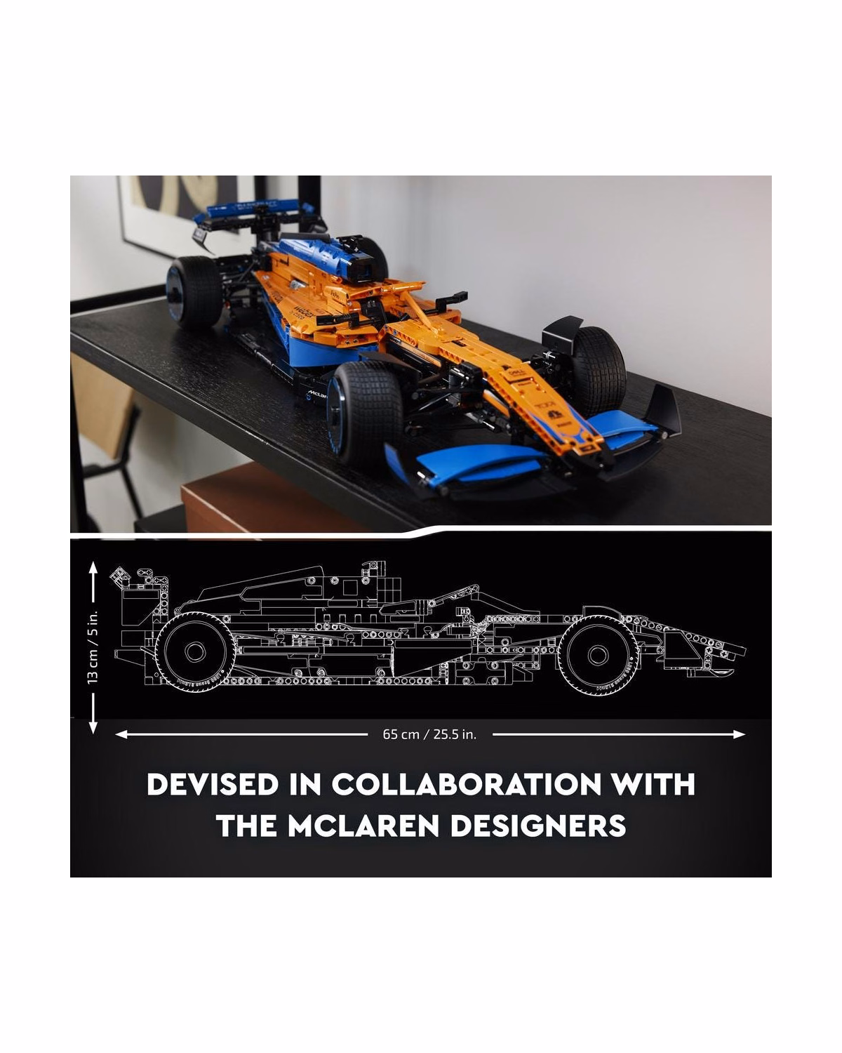 LEGO® Technic Mclaren Formula 1 2022 Race Car Model Set 42141 - 3