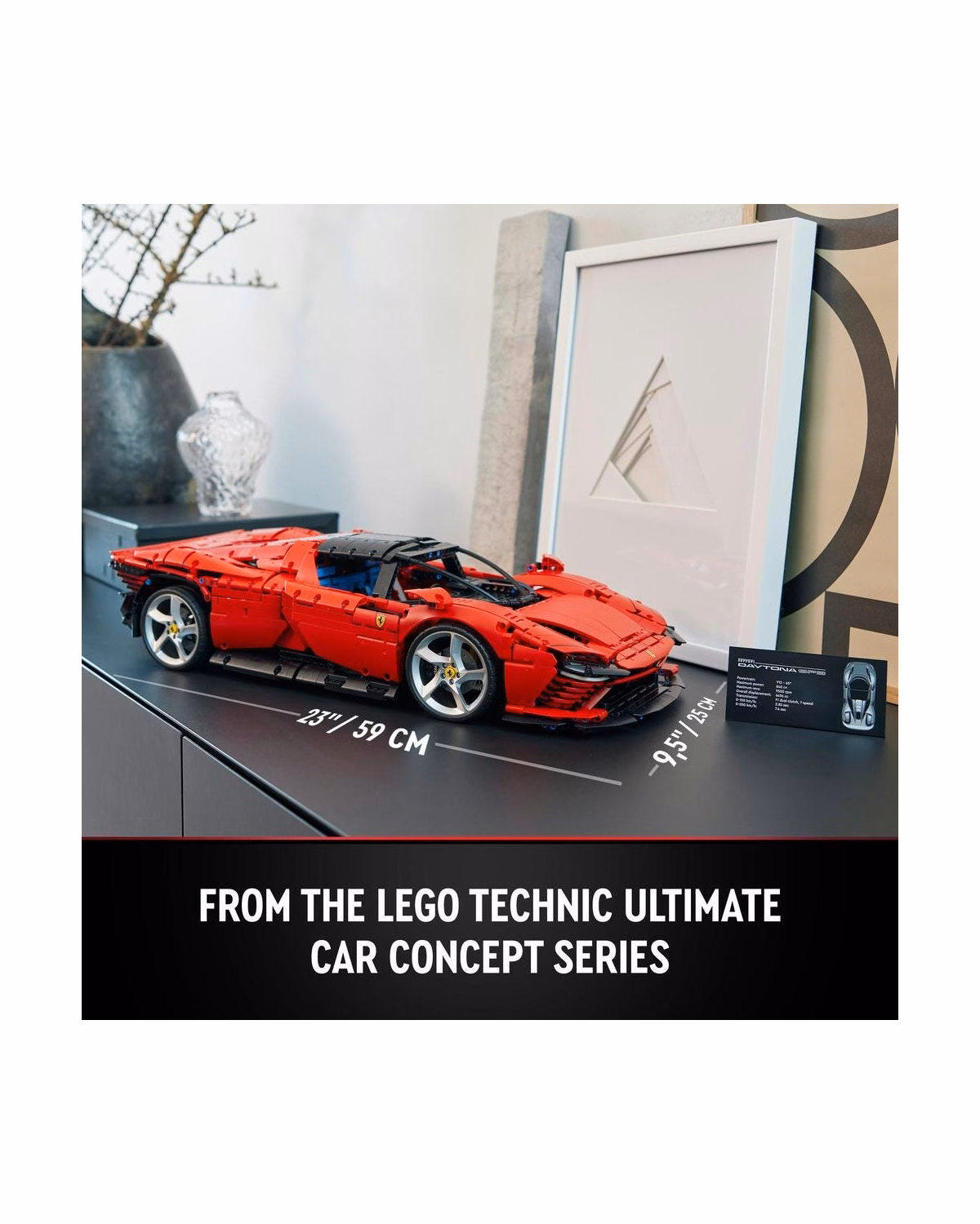 LEGO® 42143 Technic Ferrari Daytona SP3 Model Race Car Set - 8
