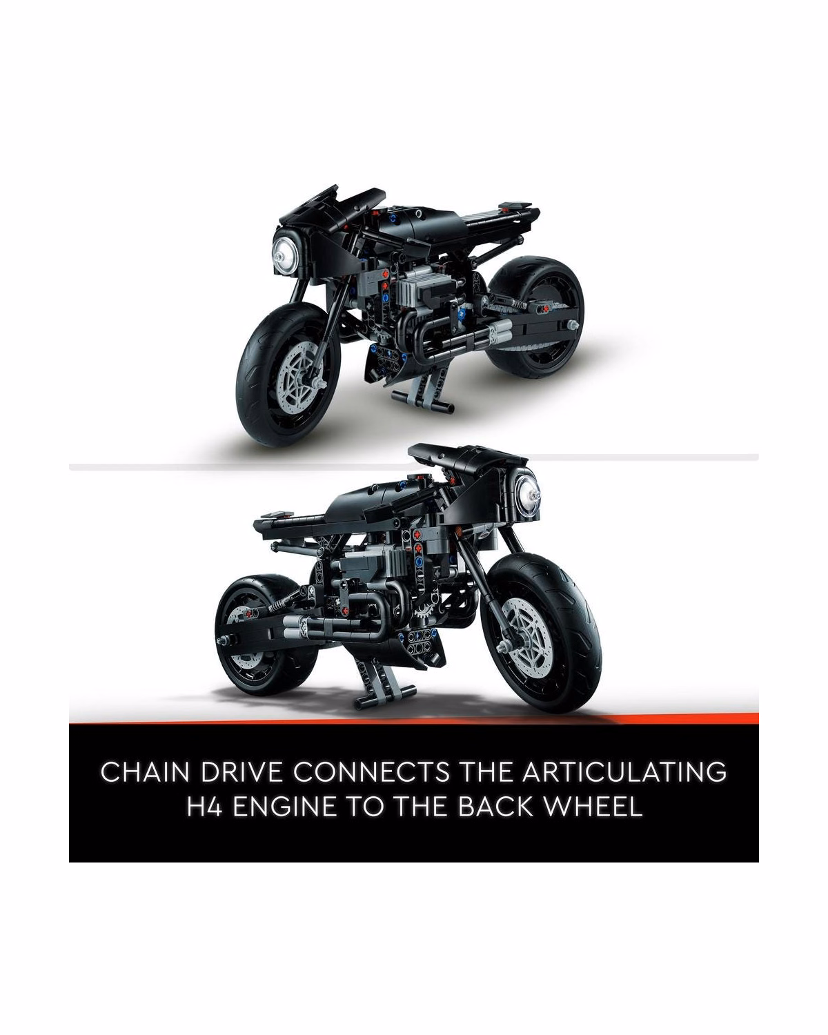 LEGO® 42155 Technic THE BATMAN – BATCYCLE Motorbike Model Toy - 4