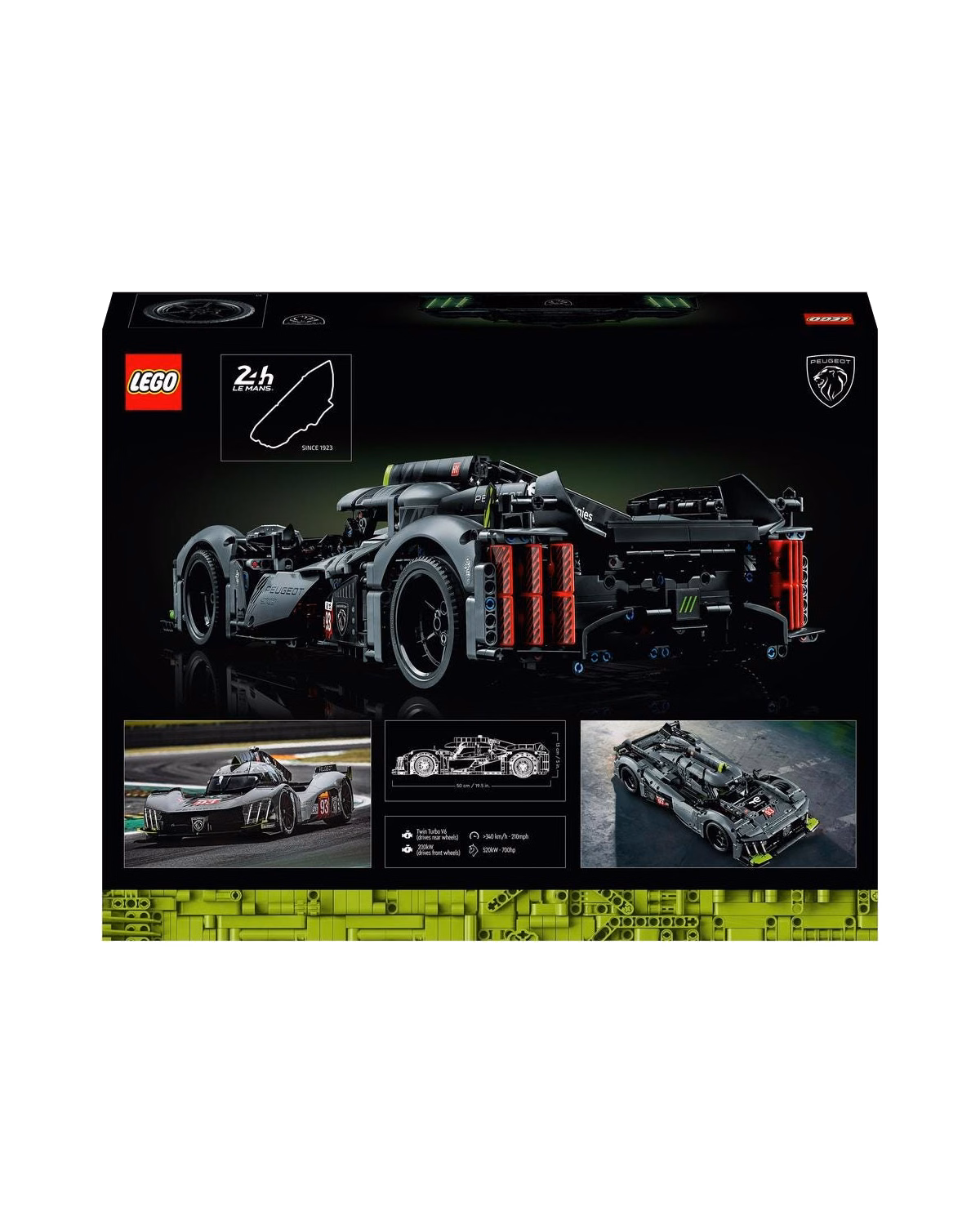 LEGO® 42156 Technic PEUGEOT 9X8 24H Le Mans Hybrid Hypercar - 2