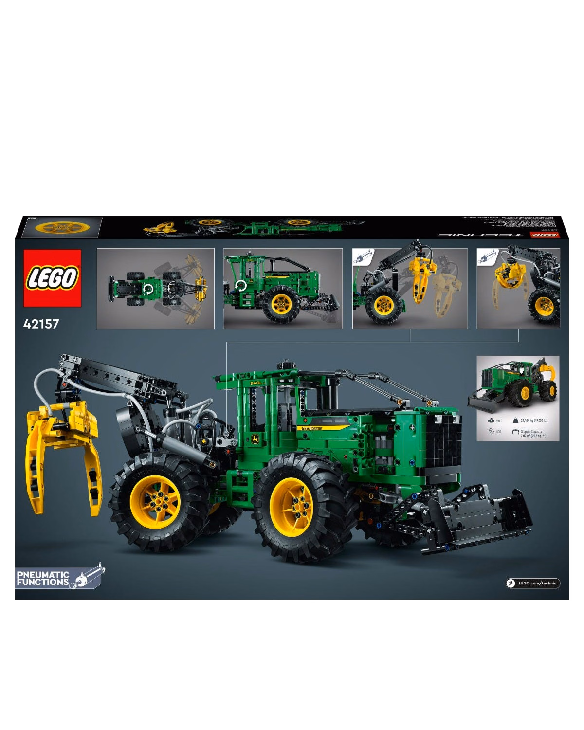 LEGO® 42157 Technic John Deere 948L-II Skidder Vehicle Set - 3