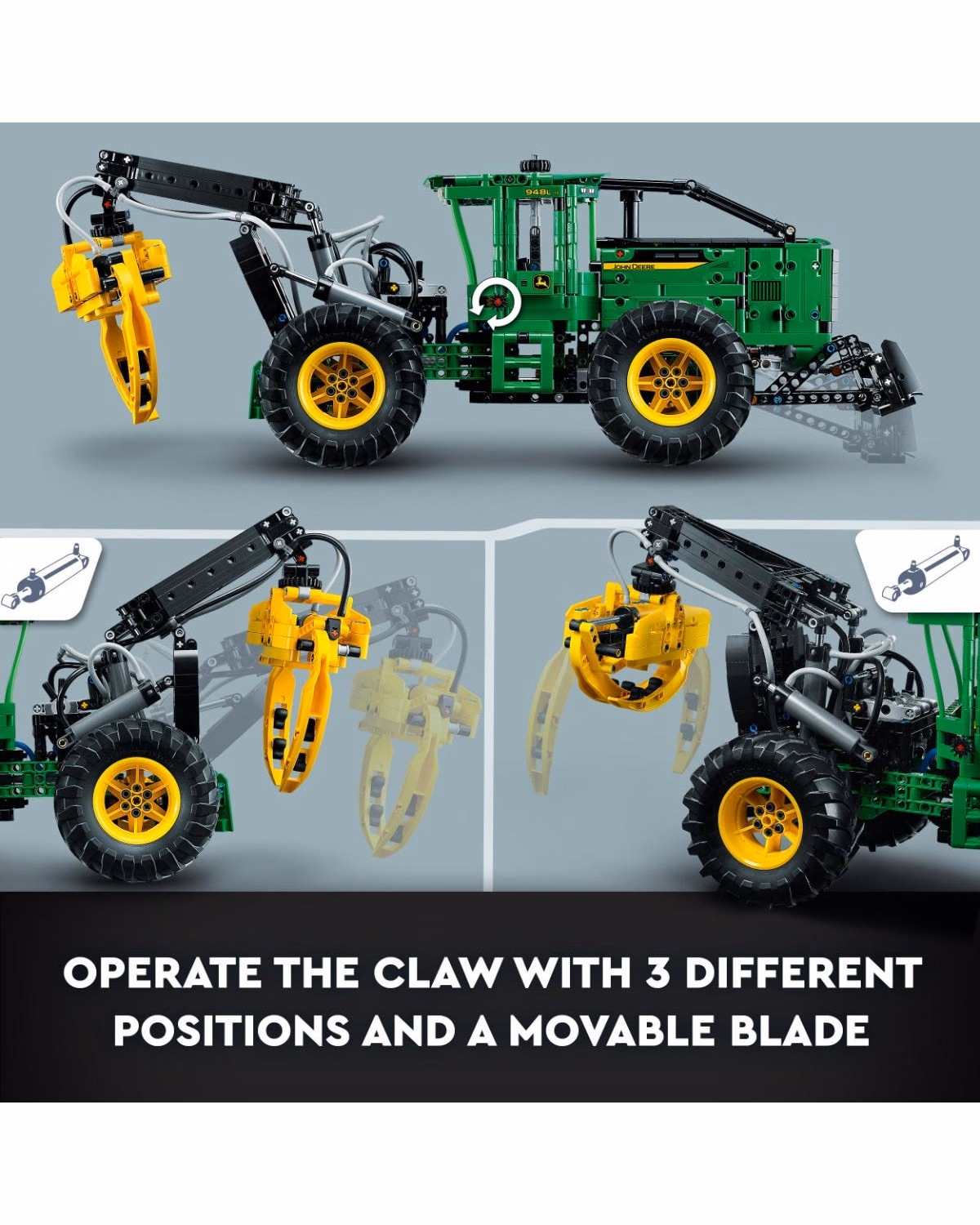 LEGO® 42157 Technic John Deere 948L-II Skidder Vehicle Set - 8
